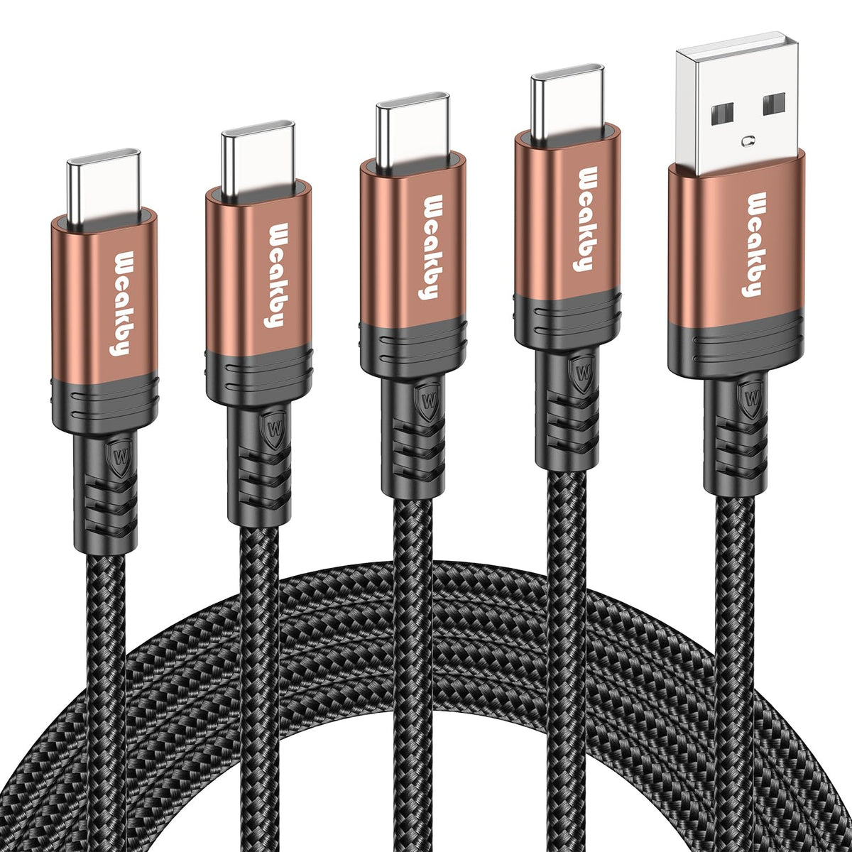 Samsung Charger Cable fast charge 4 Pack 1M+1M+2M+2M USBC to USB Cable for Samsung S23 iPhone 15 Pro Max Plus Switch PlayStation 5 Google Pixel 7 Pro Huawei etc.