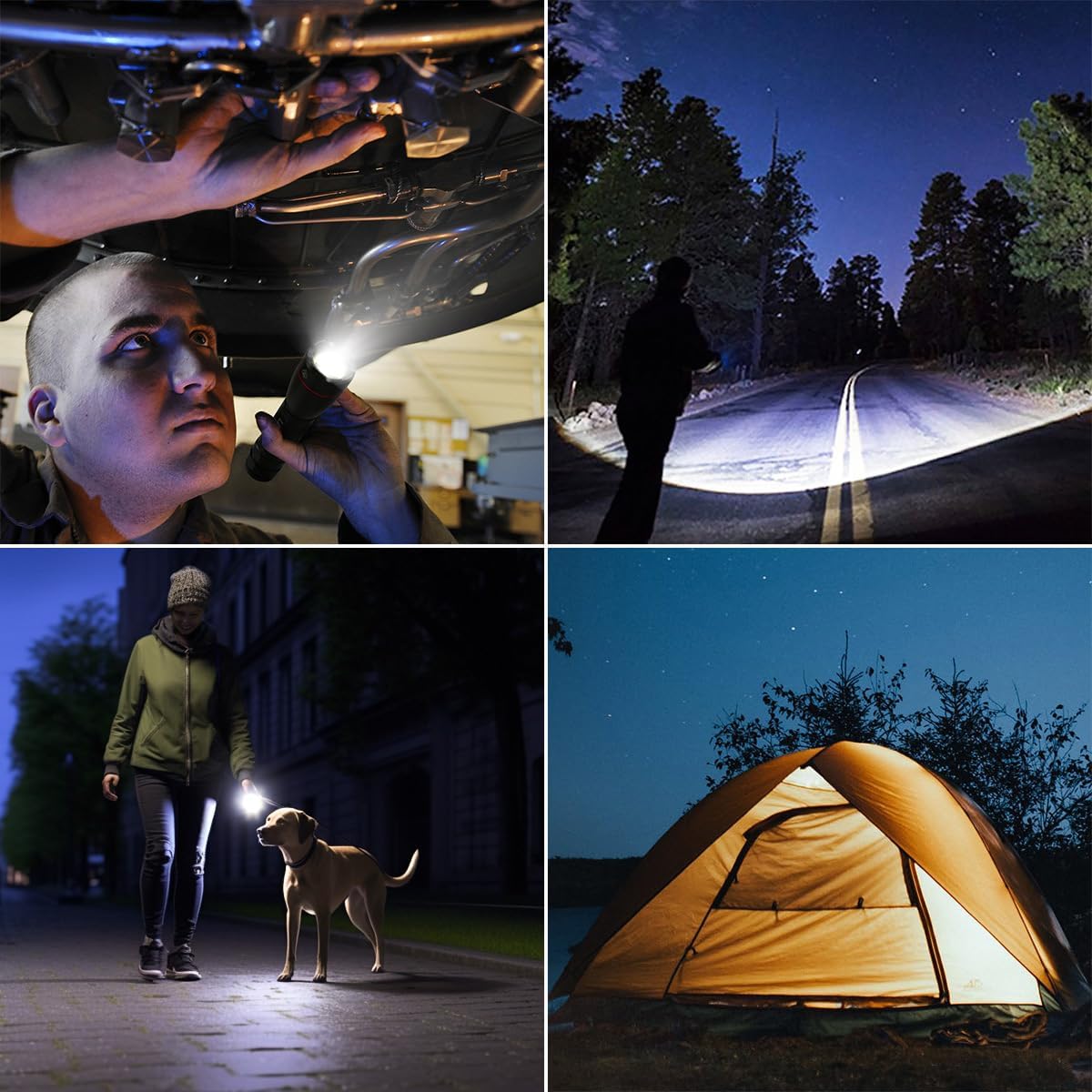 Lepro LE LED Torch Battery Powered, Camping Flashlight, Adjustable Focus