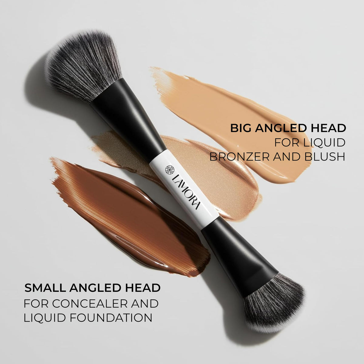 Make Up Brush Foundation Kabuki Flat Top, Perfect For Blending Liquid Cream