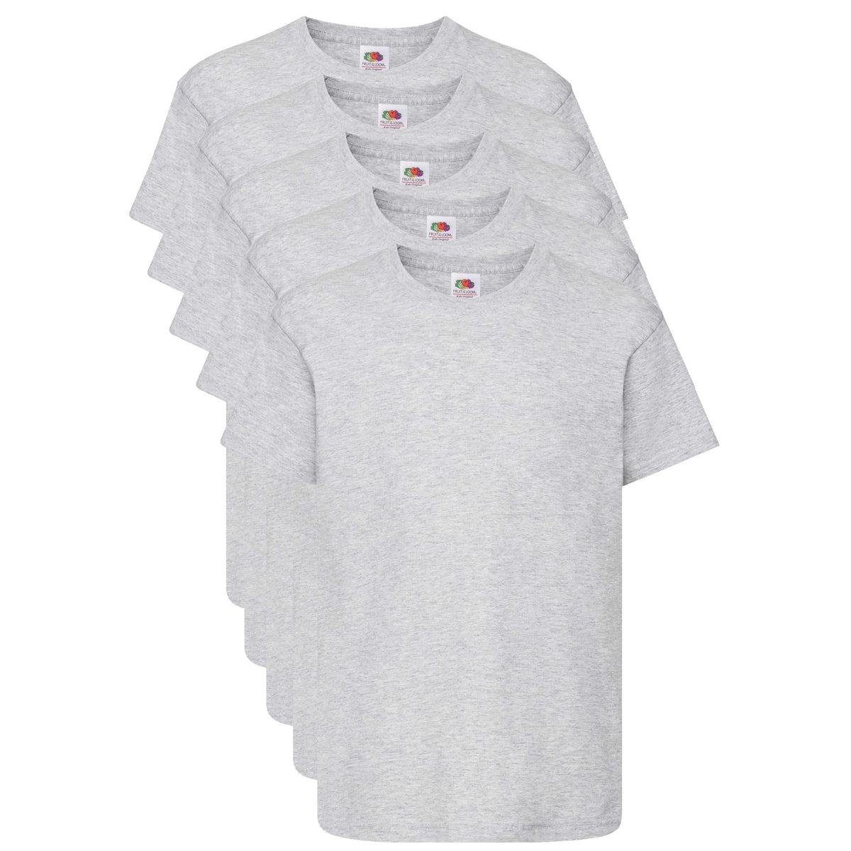 Fruit of the Loom Unisex Kids Kid's Original T T-Shirt (Pack of 5)