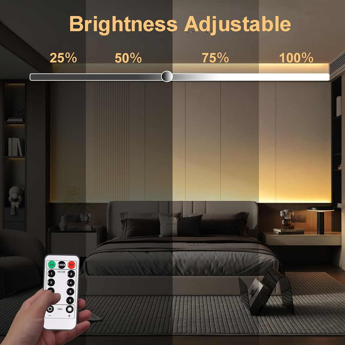 CCILAND 3M 90 LED Battery Strip Lights with Remote 8 Modes Timer