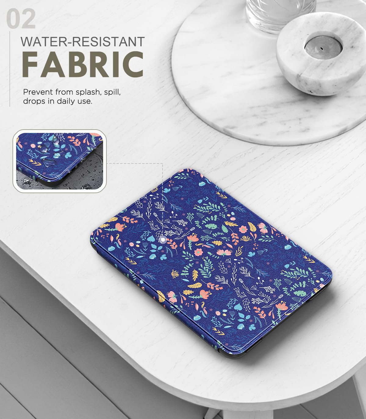 MoKo Case for 6" Amazon Kindle Basic 11th Gen 2024/2022, Matcha