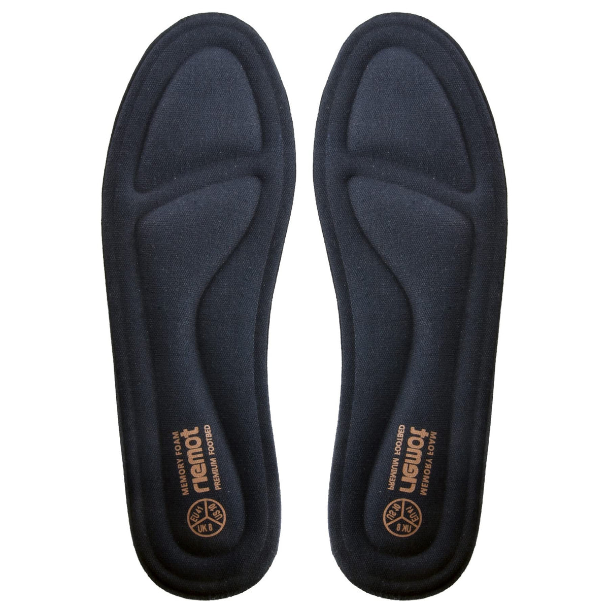riemot Memory Foam Insoles for Men and Women - Replacement Shoe Inserts Comfort Cushioning for Sports Shoes, Trainers, Sneakers, Work Boots and Walking Shoes
