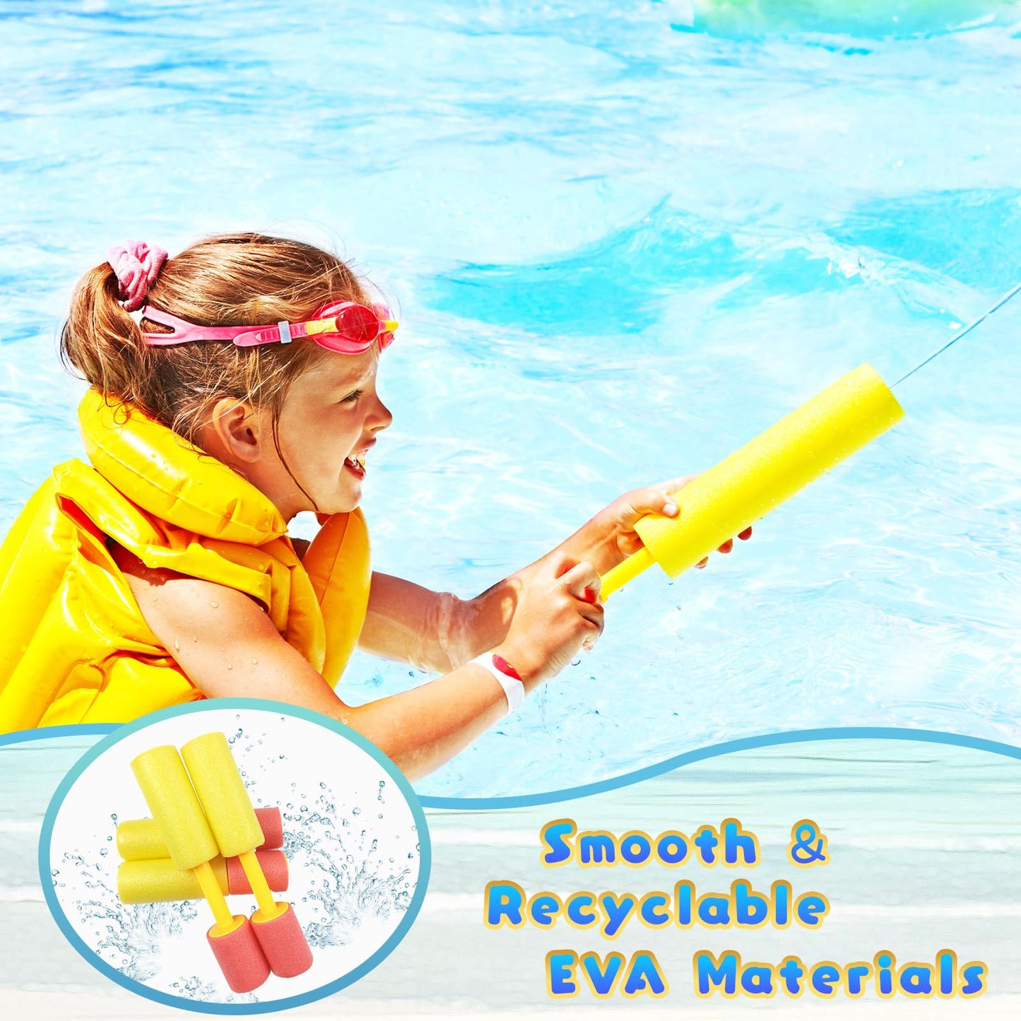 Water Guns Kids, 4 pack Water Pistols for Kids Toddlers Outdoor Pool Beach Toys, for Party Favors Pool Garden Outdoor