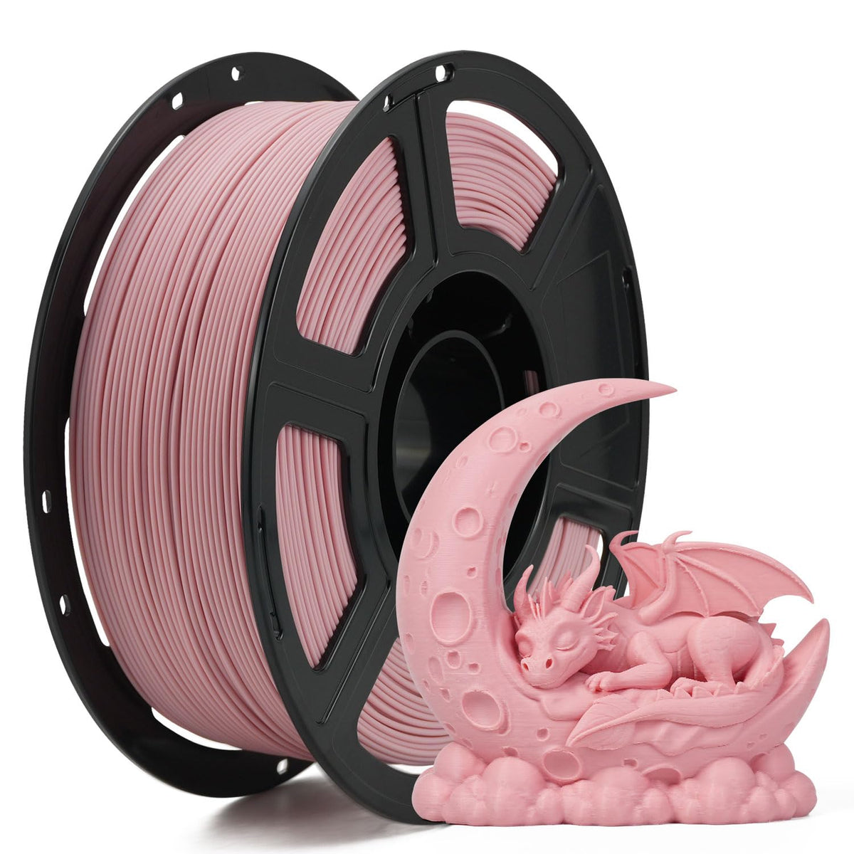 FLASHFORGE 3D Printer Filament, PLA PRO Filament 1.75mm, 1KG Spool (2.2lbs), Dimensional Accuracy +/- 0.02mm for FDM 3D Printers, Better Tenacity & No Knotting (White)