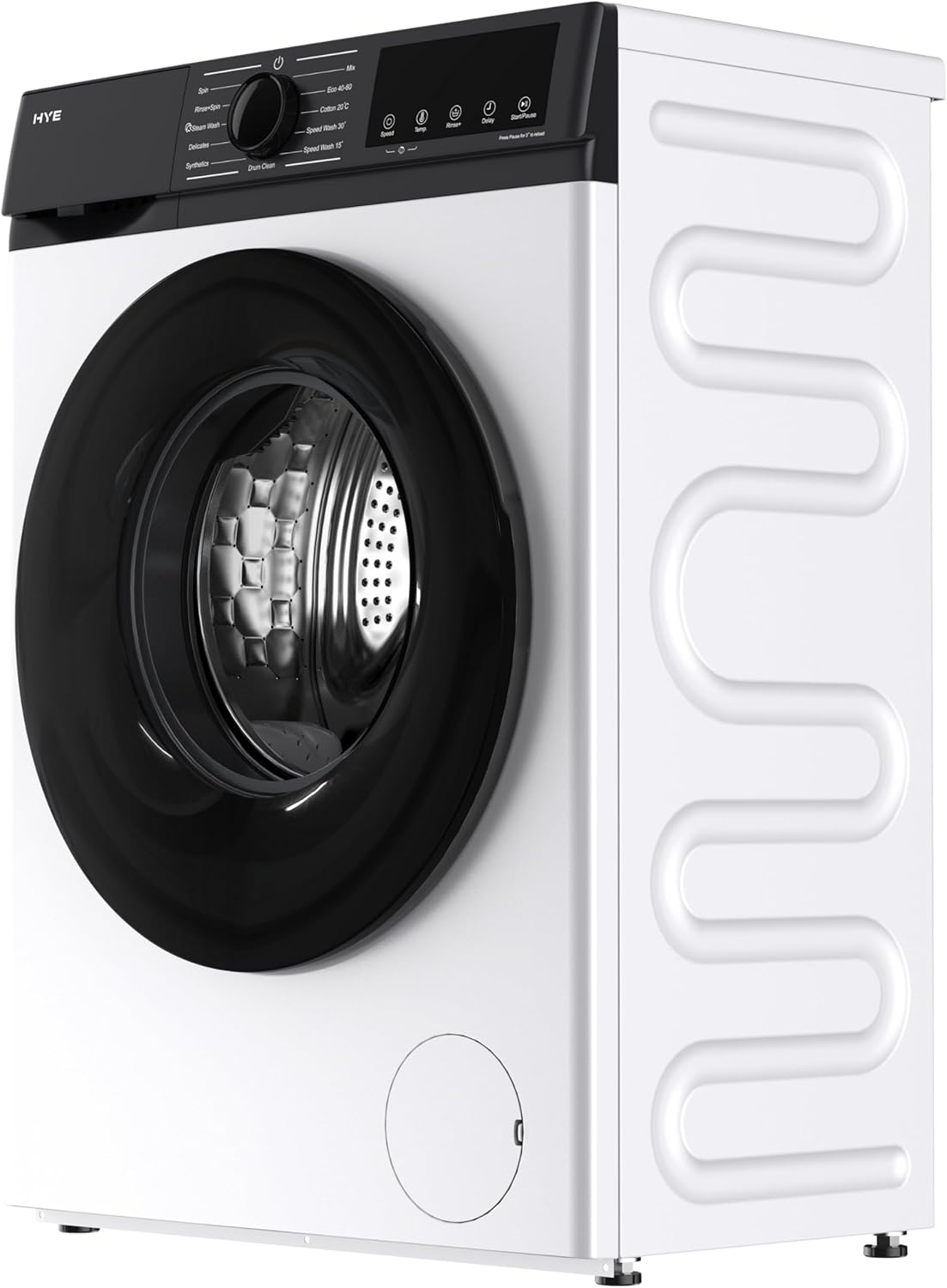 HYE Washing Machine - 7KG Drum, 1200RPM, White