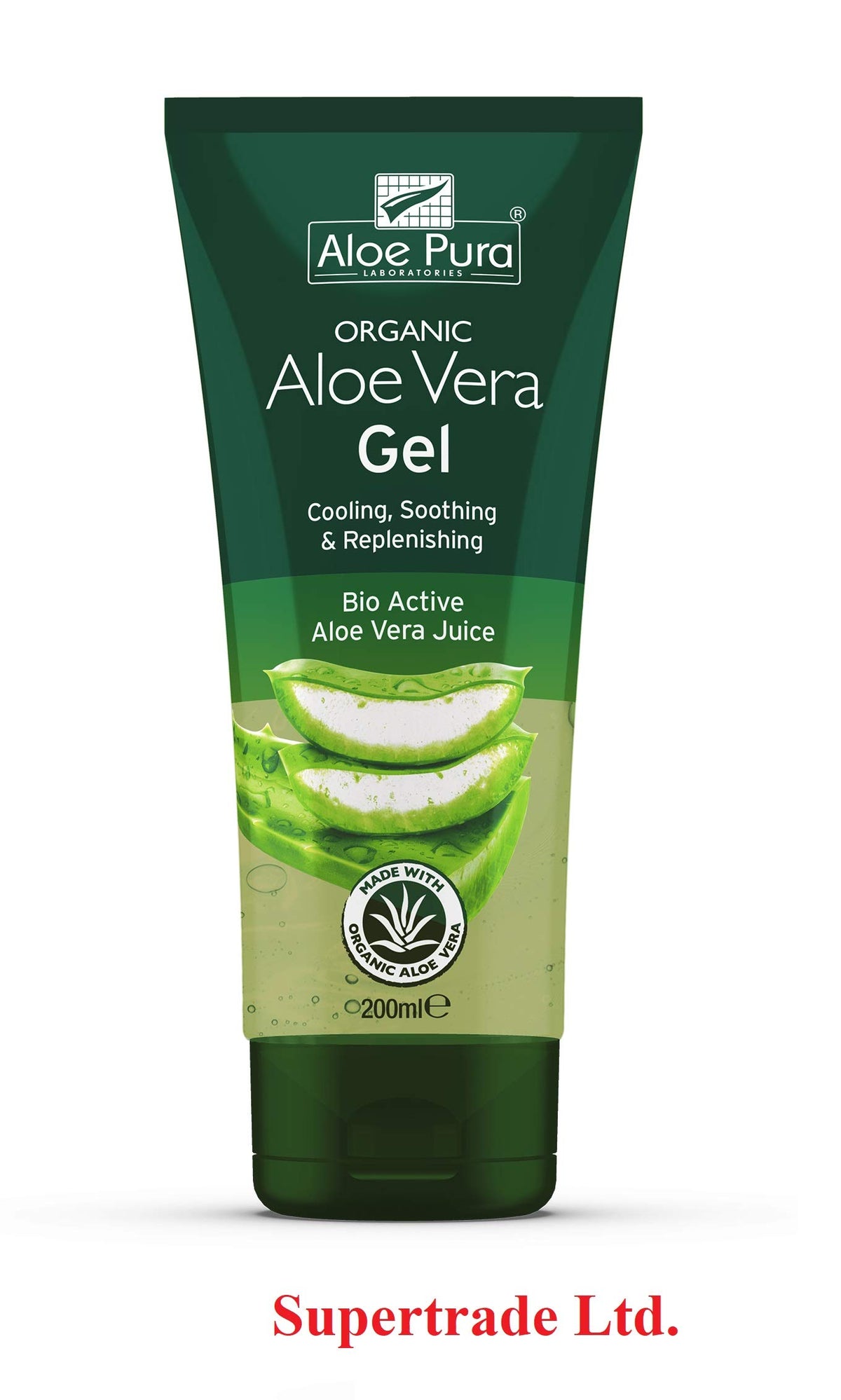 Aloe Pura, Organic Aloe Vera Gel, Natural, Vegan, Cruelty Free, Paraben & SLS Free, Cooling, Soothing, 100ml