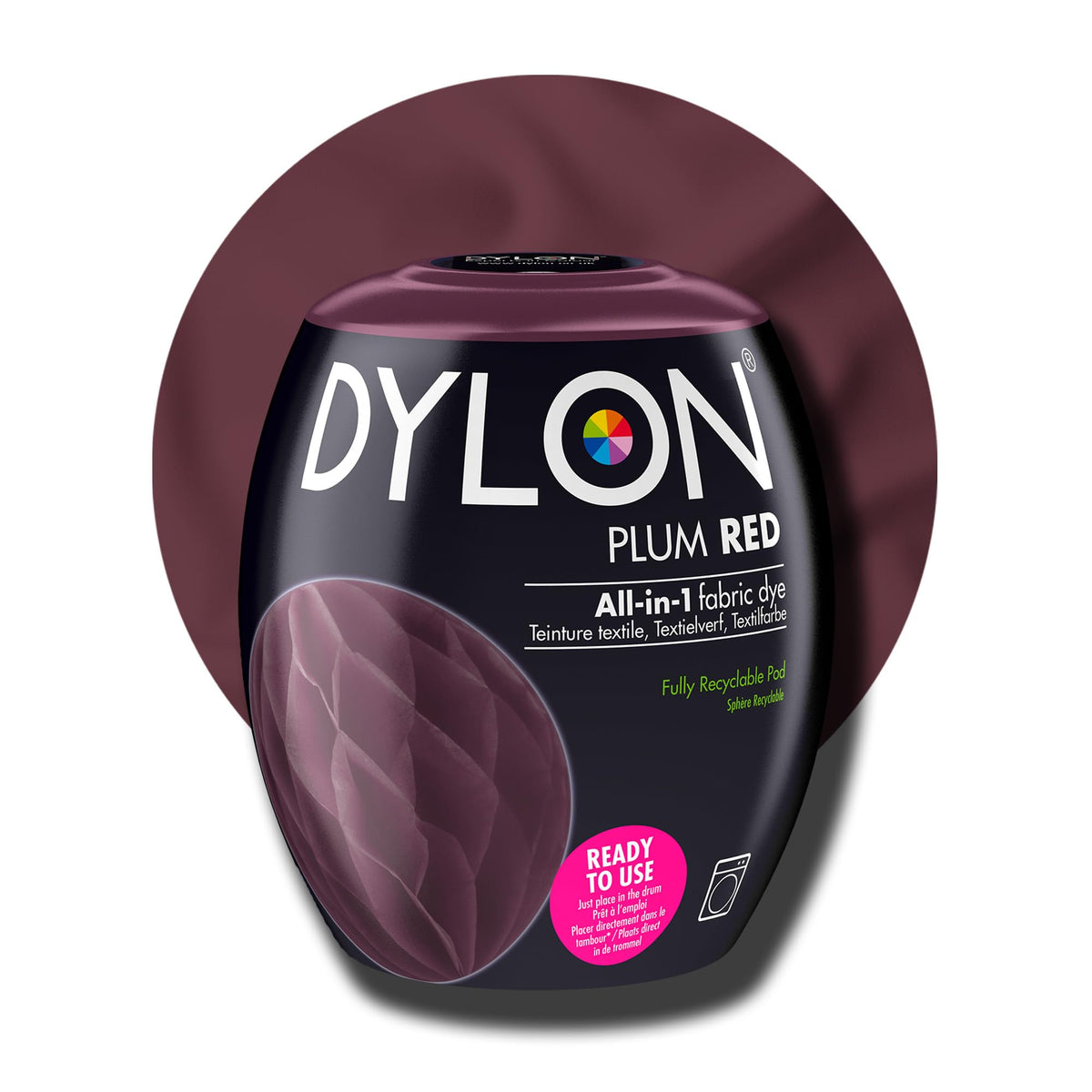 DYLON Washing Machine Fabric Dye Pod, Intense Black, 350g