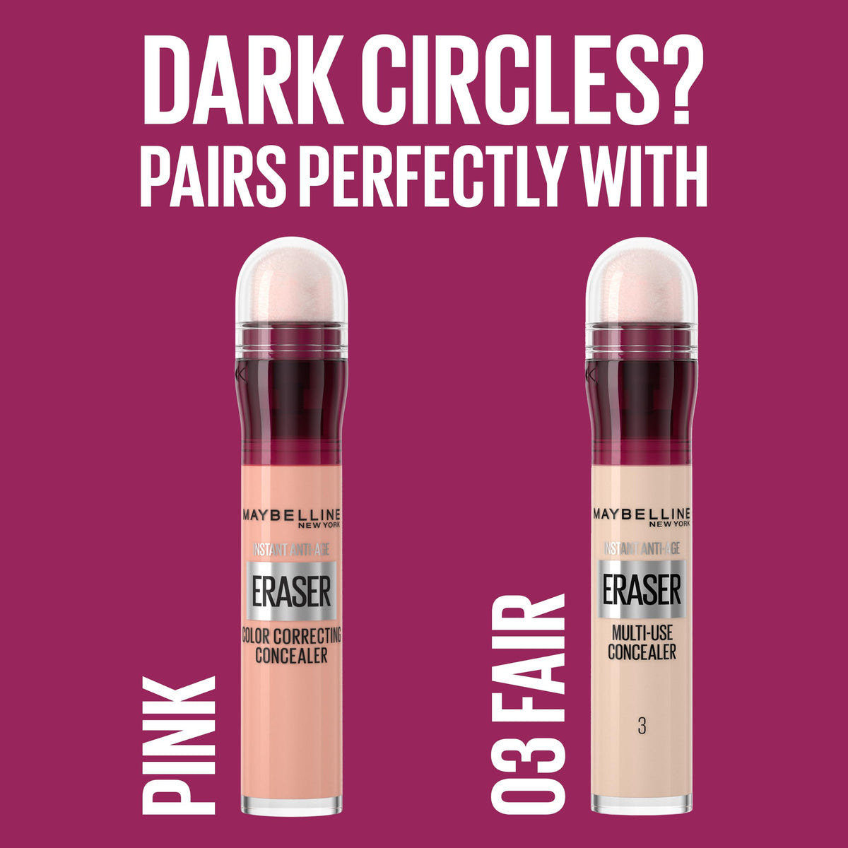 Maybelline Instant Anti Age Eraser Eye Concealer, Dark Circles and Blemish Concealer, Ultra Blendable Formula, 149 Deep Bronze