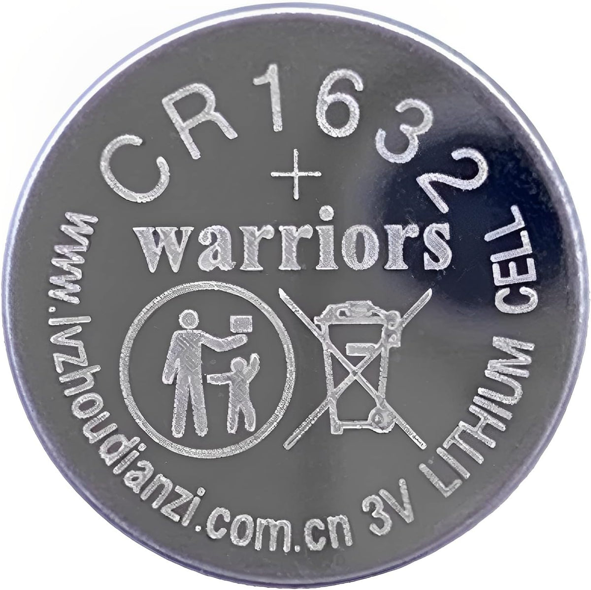 Warriors 5X CR1632 Batteries, 3V Lithium Coin Batteries