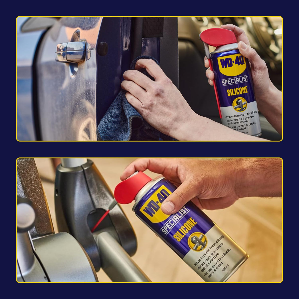 WD-40 Specialist Silicone Lubricant Spray, Smart Straw, All-Weather, 400ml