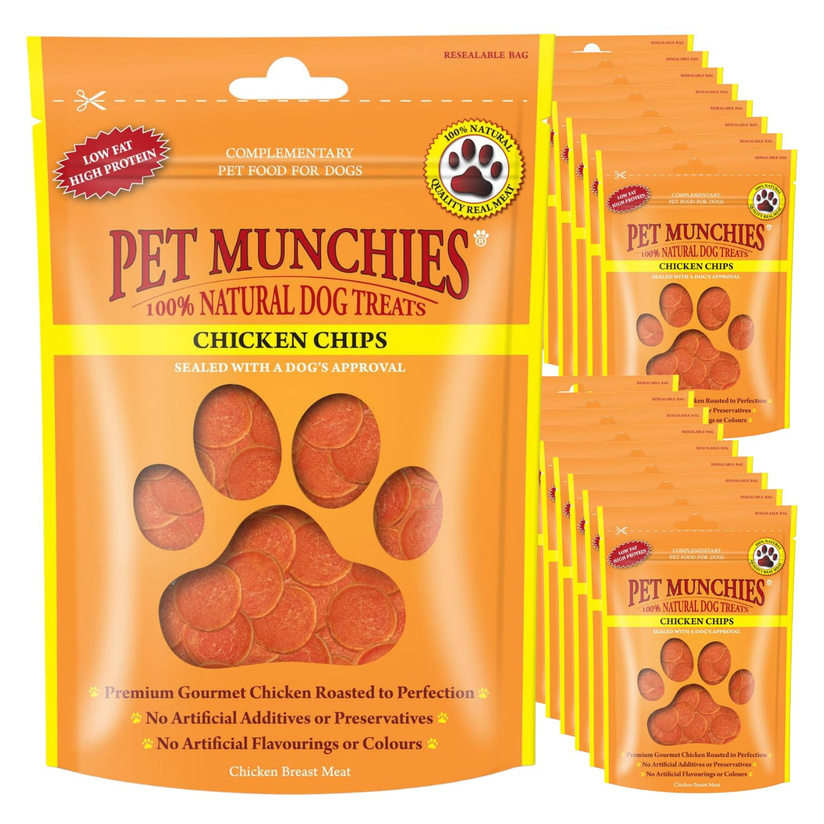 Pet Munchies Venison & Beef Liver Dog Training Treats, Grain Free Tasty Bites with Natural Real Meat, Low in Fat 50g