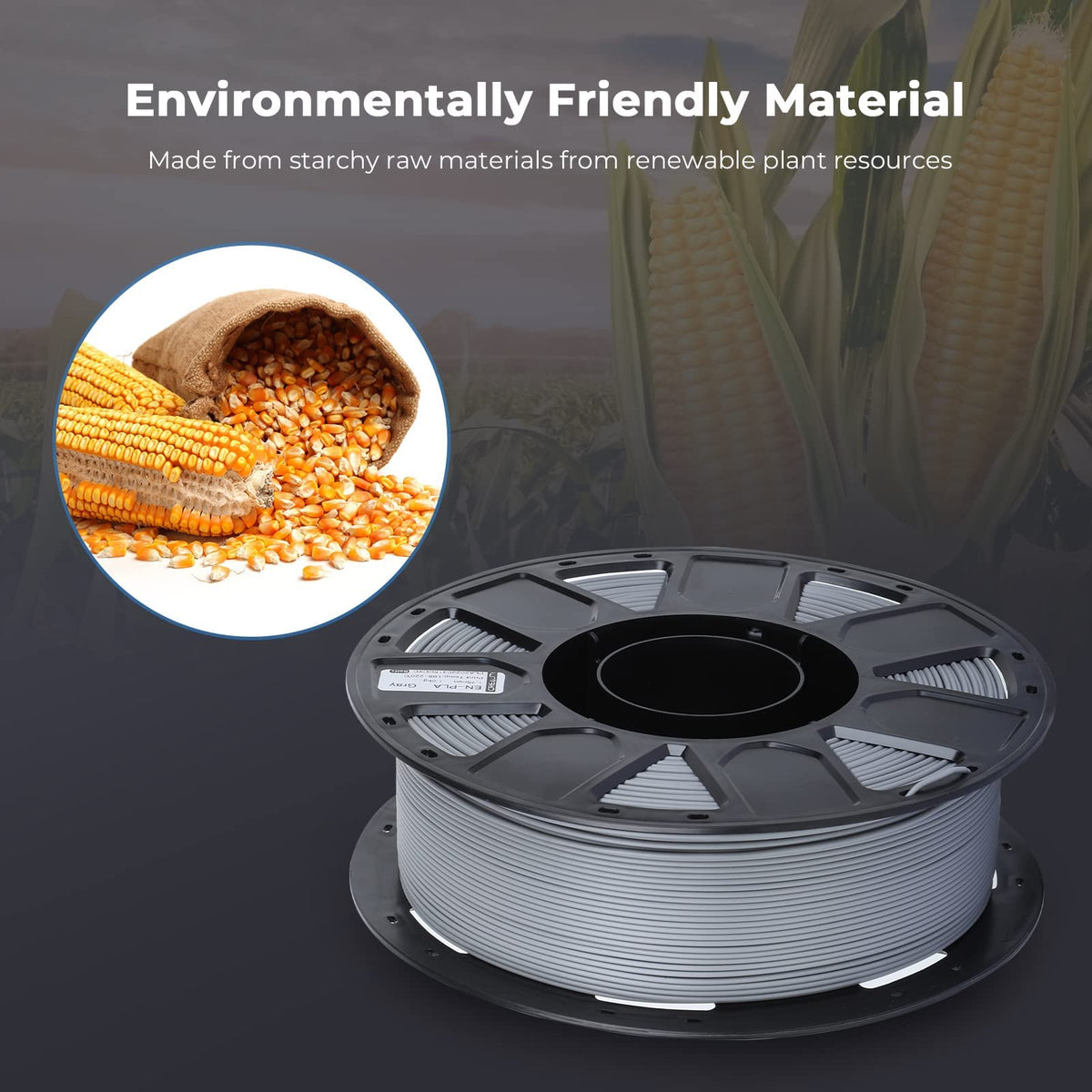 Creality Ender PLA 3D Printer Filament 1.75mm, 4 Packs 1KG Spool(2.2lbs), Dimensional Accuracy +/-0.03mm, No Clogging & Bubbles, Fits for Most FDM 3D Printers (White*4KG)