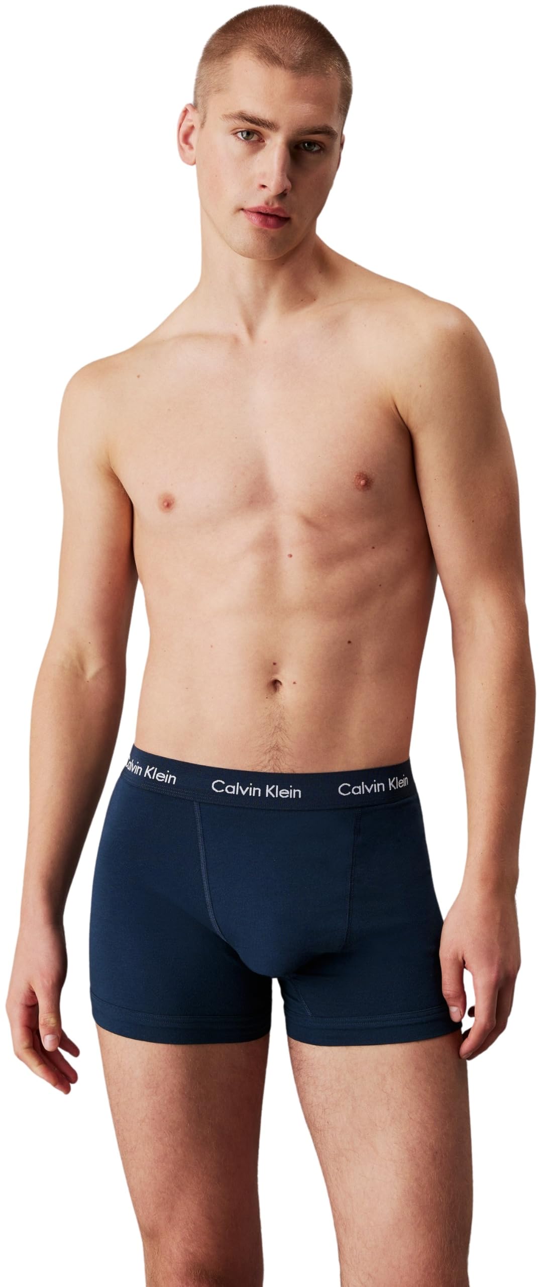 Calvin Klein Men’s 3 Pack Trunks with Logo Waistband