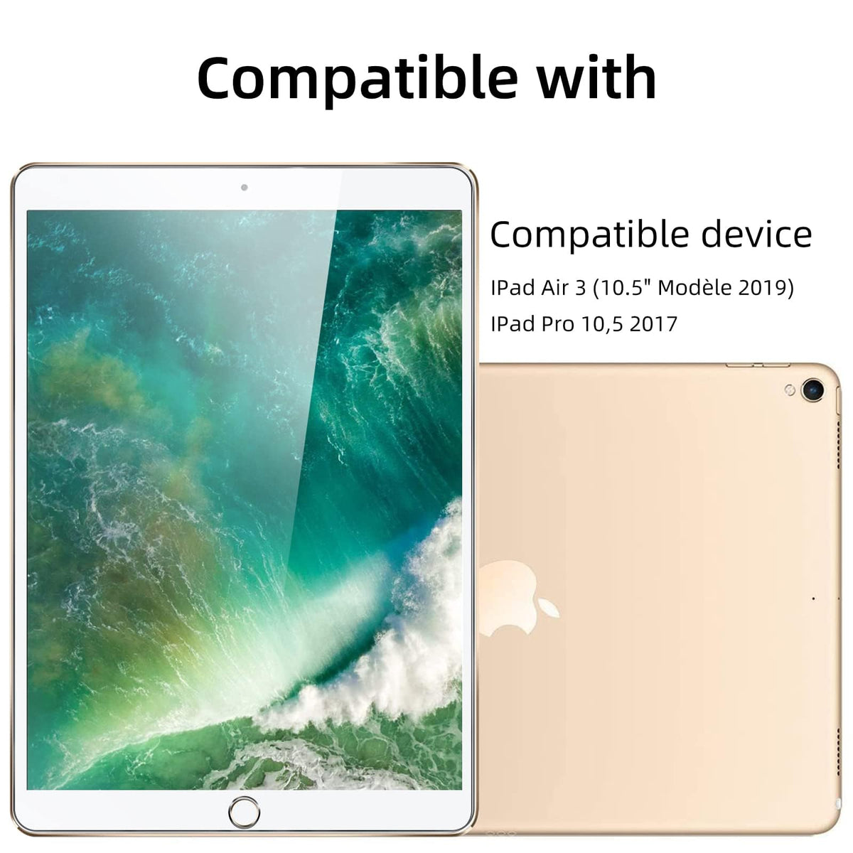 NEW'C for iPad Air 5/4, iPad Pro 11-inch Screen Protector Tempered Glass