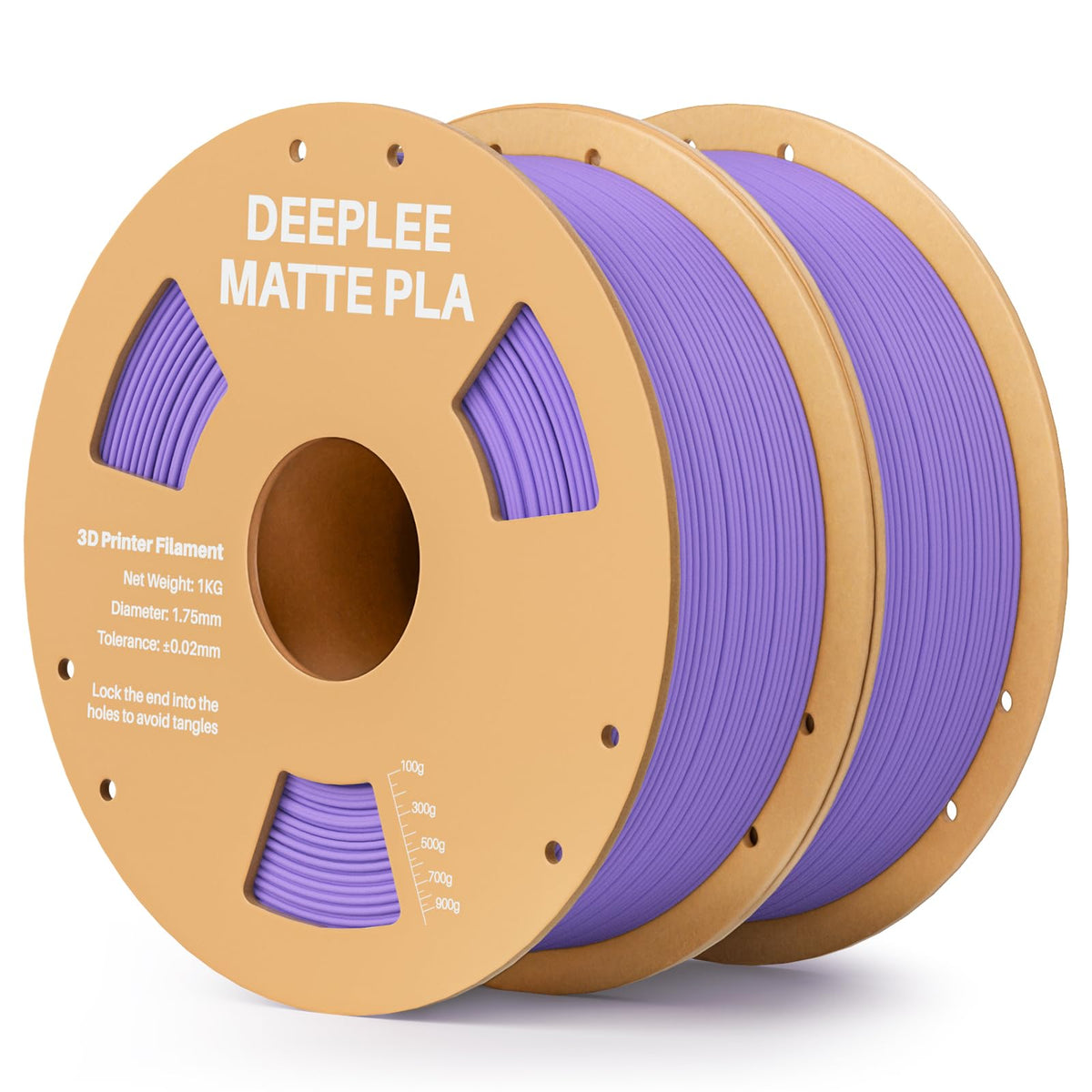 DEEPLEE Matte PLA Filament 1.75mm Matte White 1kg