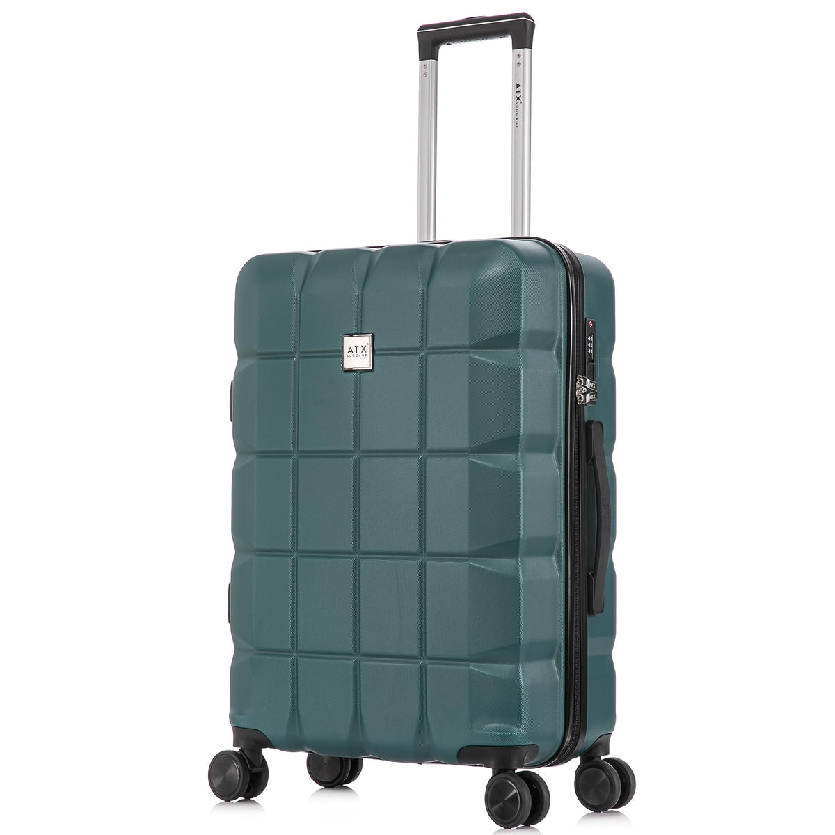 ATX 28 Inch Suitcase Large 110L – Lightweight Hard Shell Checked Luggage, 4 Wheels, TSA Lock, 30KG Capacity, Black