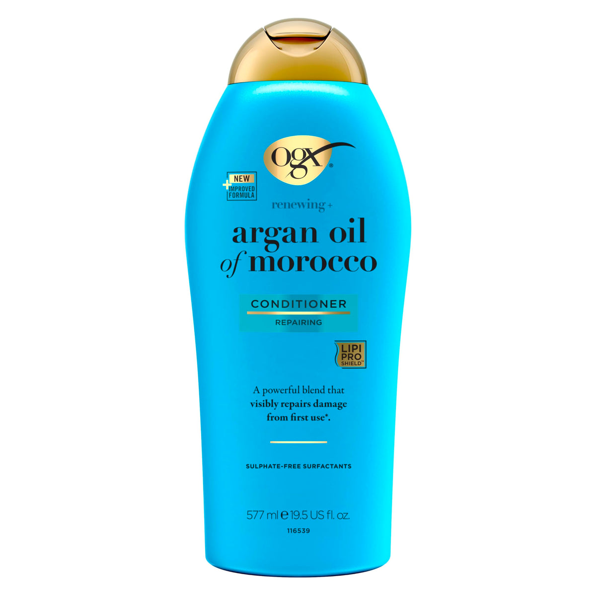 OGX Argan Oil of Morocco Hair Conditioner, Hydrate and Repair, Intensively Moisturises, for Dry and Damaged Hair, Sulfate Free Surfactants, 385ml