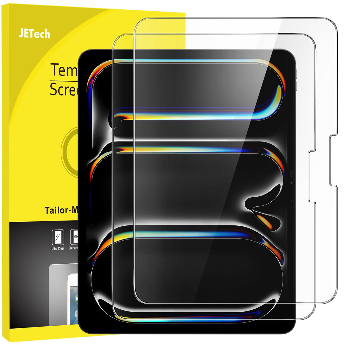 JETech Screen Protector for iPad (A16) 11th/10th Gen, 2-Pack