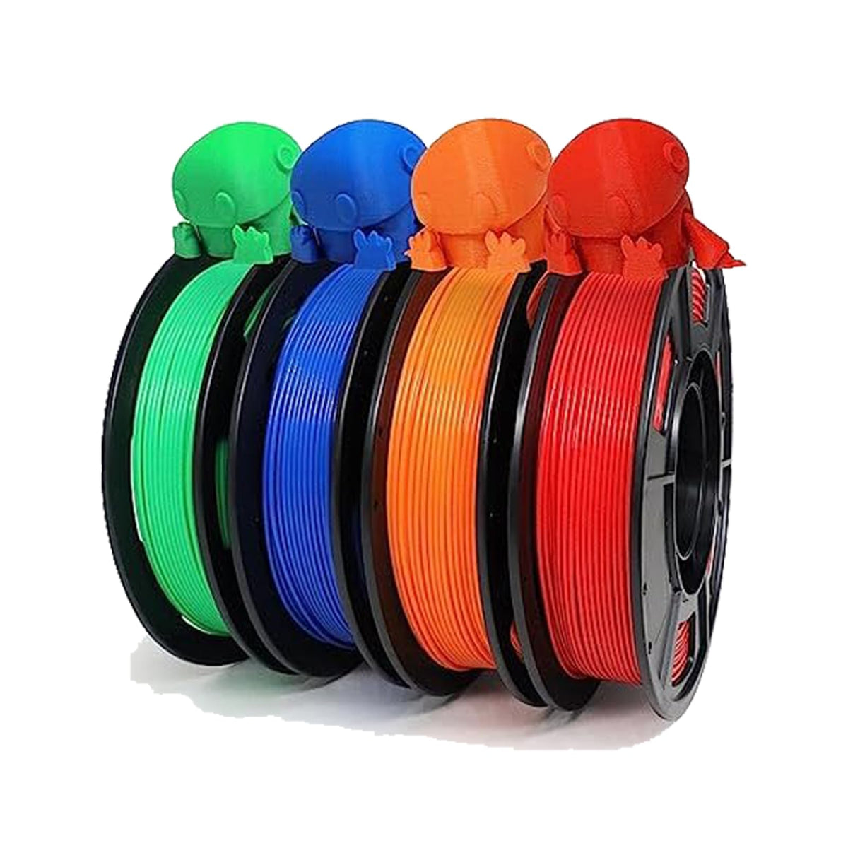 YOUSU 3D Printer Filament Bundle,Glow in The Dark Filament Multicolor,PLA Filament 1.75 mm,Green, Blue,Purple and Rainbow Accuracy +/- 0.03 mm,250g X 4 Pack