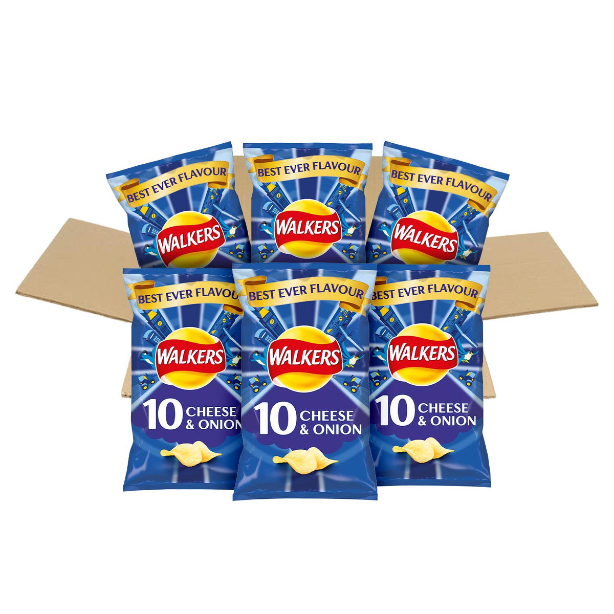 Walkers Baked Snacks Sea Salt 6 x 22g