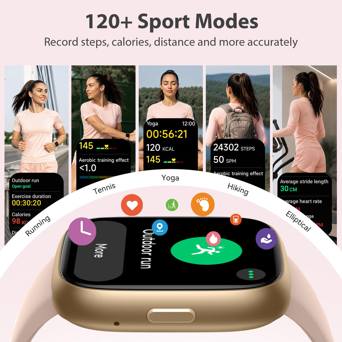 Cillso Smart Watch, Alexa Built-in, 1.83" Bluetooth Calling Fitness Watch
