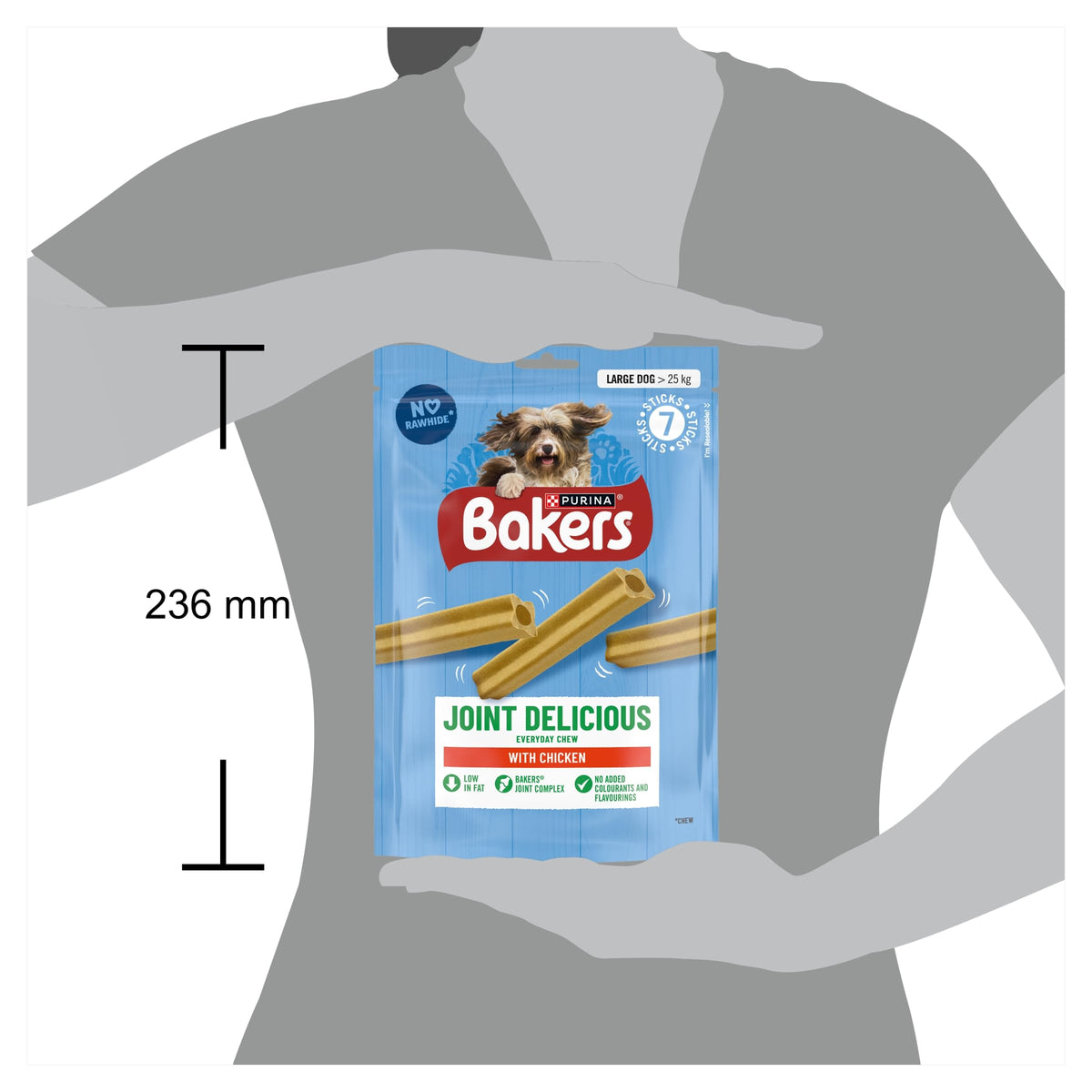 BAKERS Sizzlers Bacon Dog Treats 315g (Pack of 3)