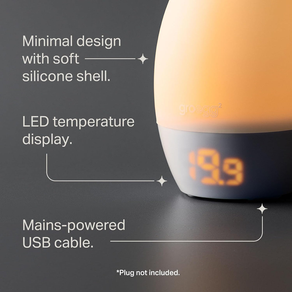 Tommee Tippee GroEgg2 Toddler Nightlight Colour-Changing Room Thermometer