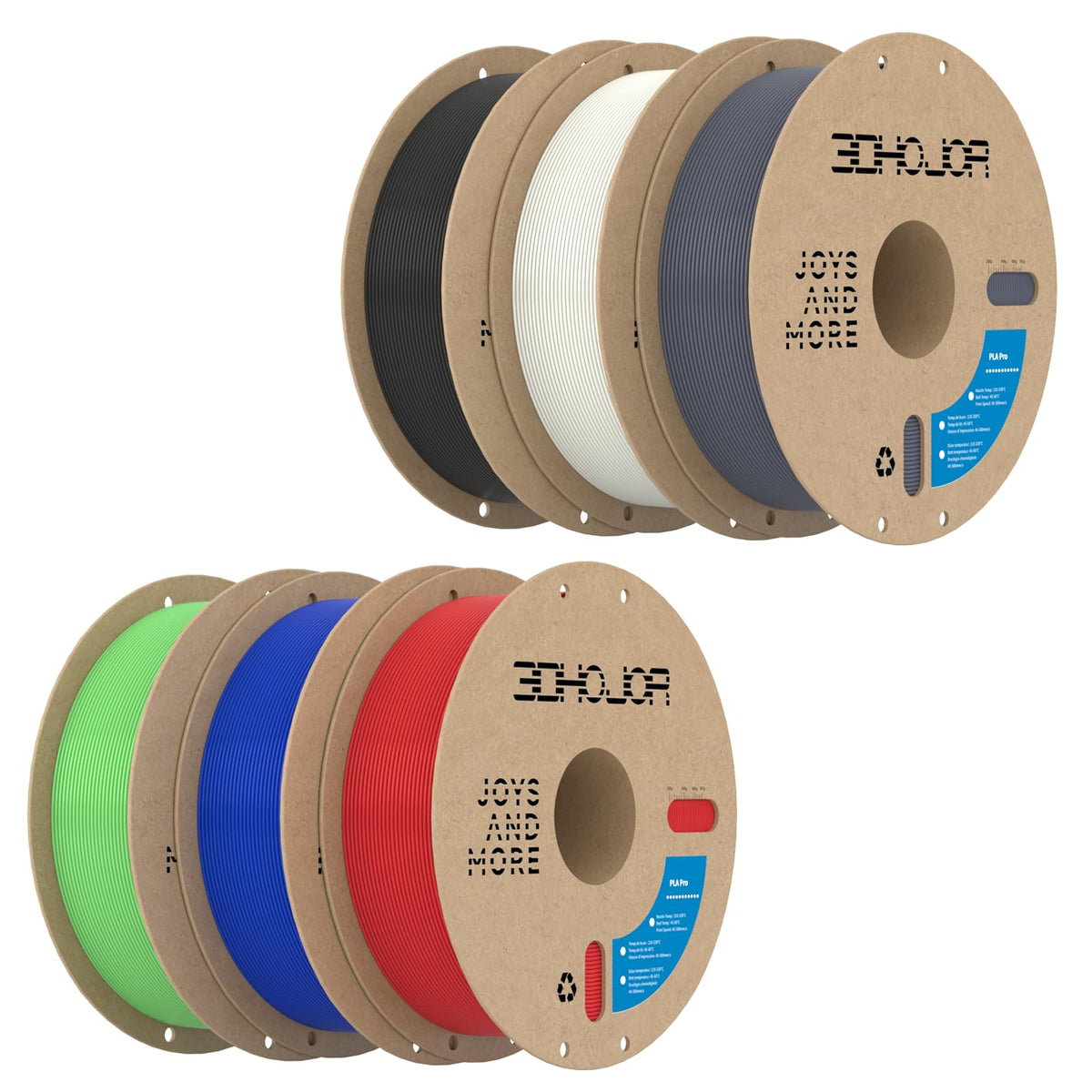 3DHoJor PLA+ PLA Plus Filament 1.75mm 1kg(2.2lbs) for 3D Printers,Yellow