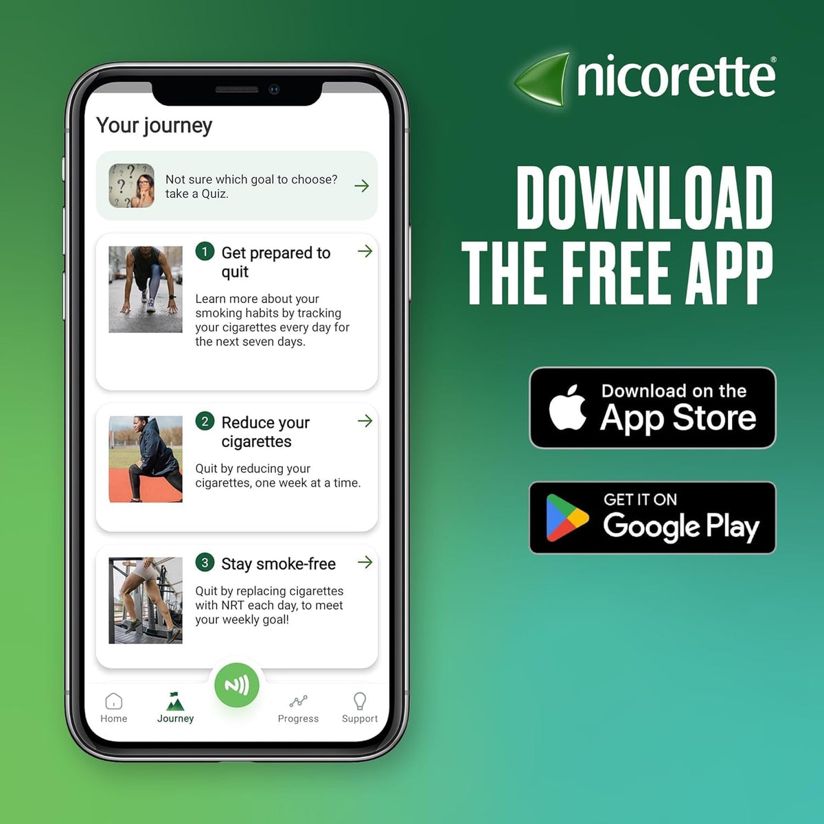 Nicorette Quickmist SmartTrack Mouthspray (2 x 150 sprays), Freshmint, Quit Vaping or Quit Smoking Aid designed to start reducing cravings in 30 Seconds, Smoking or Vaping Cessation Aid