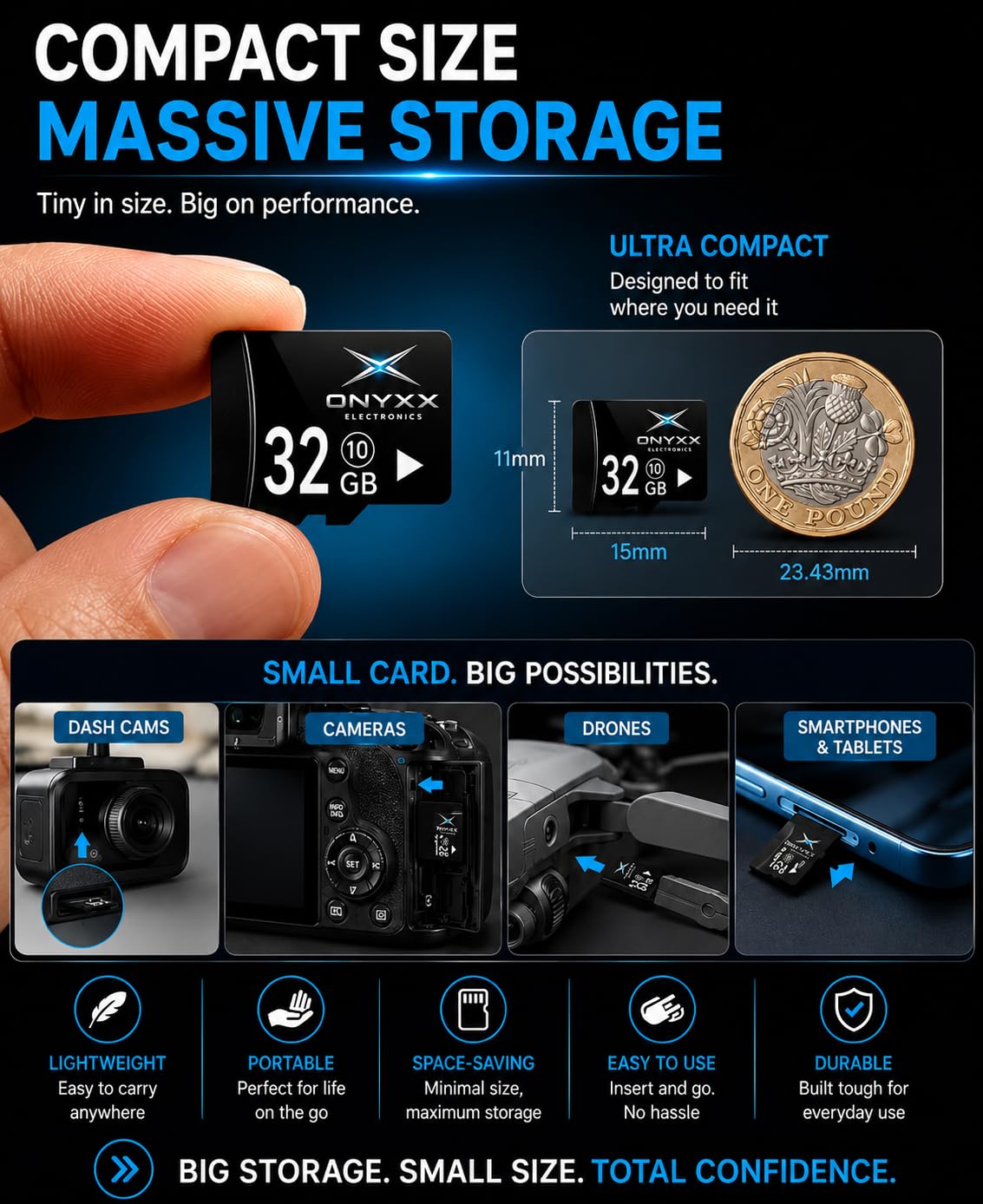 16GB Micro SD Card Class 10 High Speed Memory Card TF Card for Smartphone, Camera, Tablet, Dash Cam, Speaker, Android Devices, HD Video Recording & Data Storage