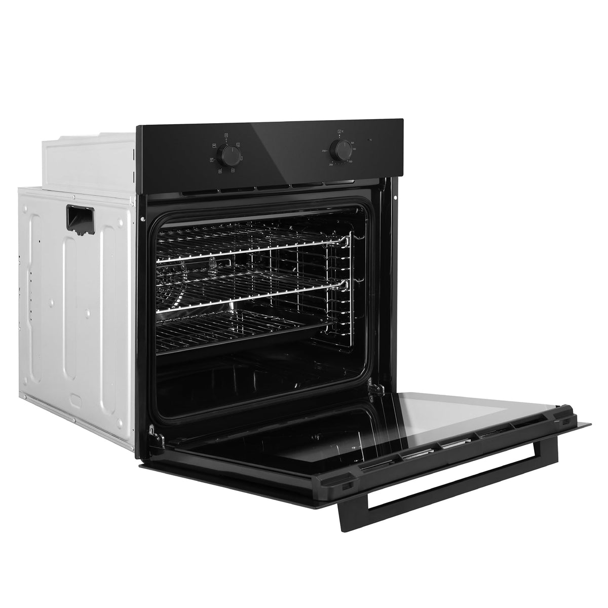 Russell Hobbs 70L, 60cm Wide, Single Electric Built-in Fan Oven and Grill in Stainless Steel, 6 Oven Functions, RHFEO7004SS