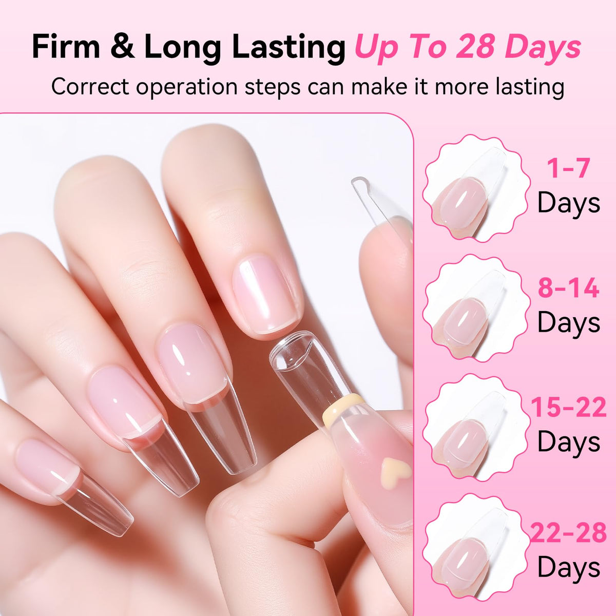 Makartt Extra Strong Nail Glue with Brush – 5s Dries Quickly, Long-Lasting Hold, 7ml Acrylic Adhesive for Nail Tips, Fake Nails & Repairs, No Nail Lamp Needed