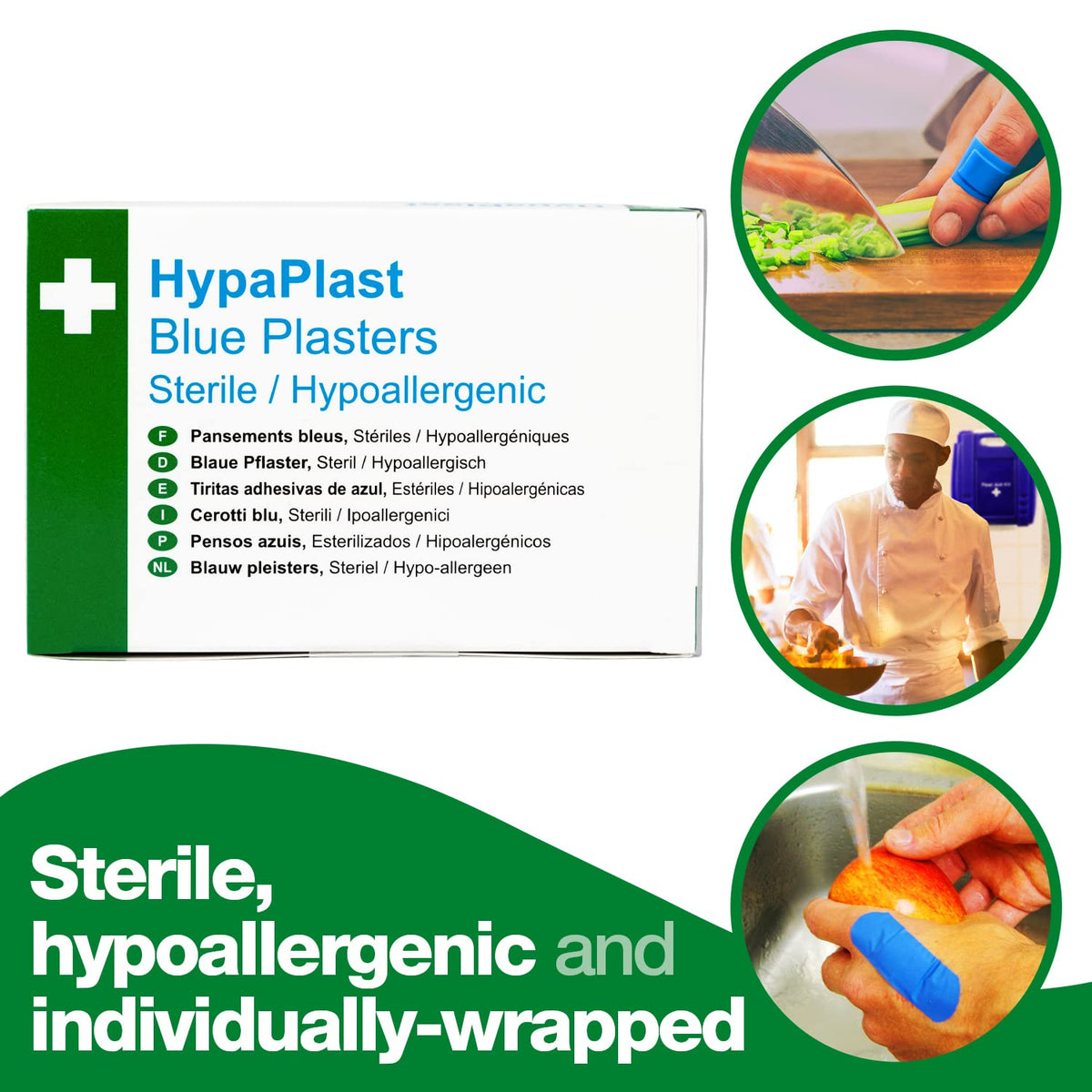 Safety First Aid Group HypaPlast Pink Washproof Plasters, 7.2 x 2.5 cm (Pack of 100)