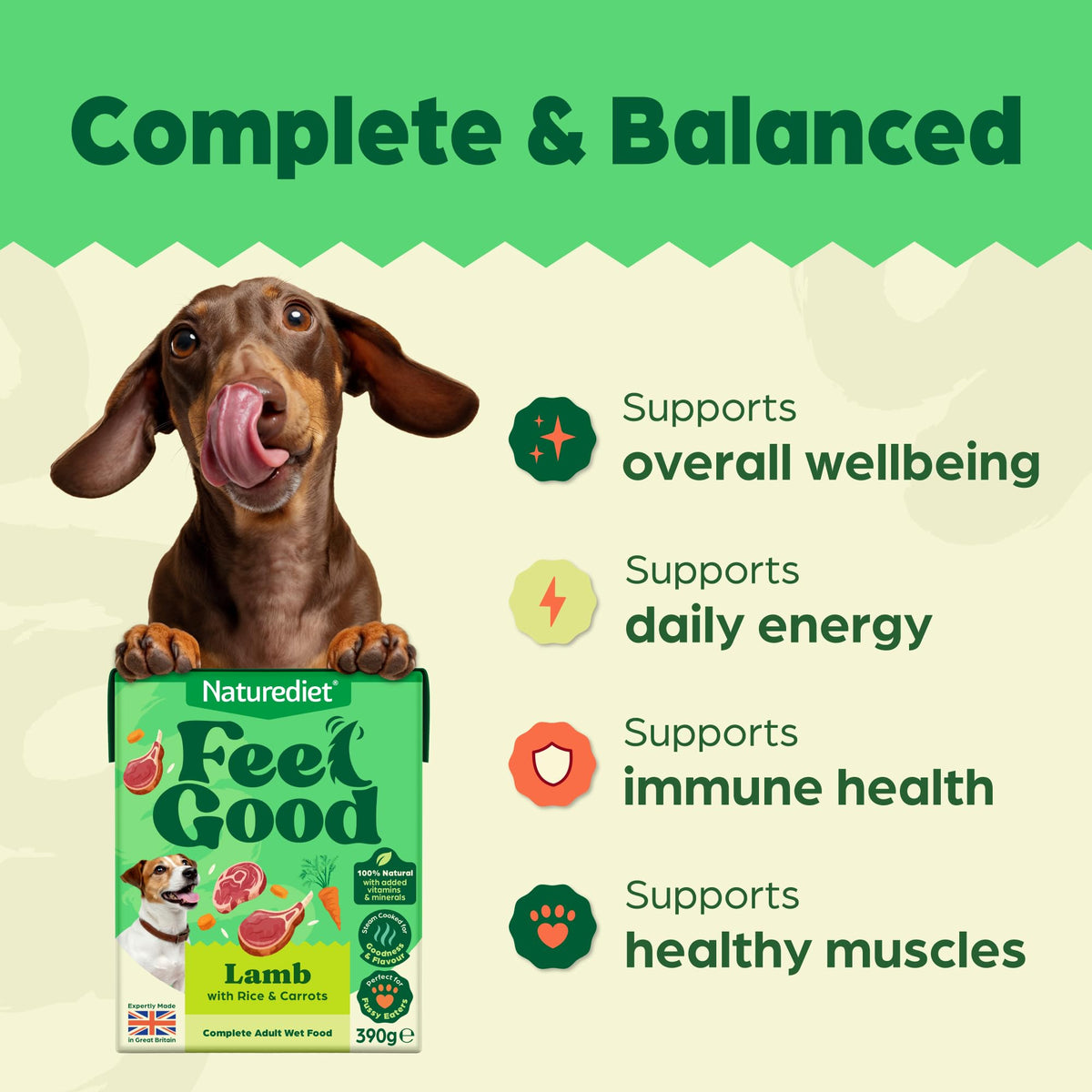 Naturediet Feel Good Wet Dog Food Selection Pack, 390g x 16 Cartons