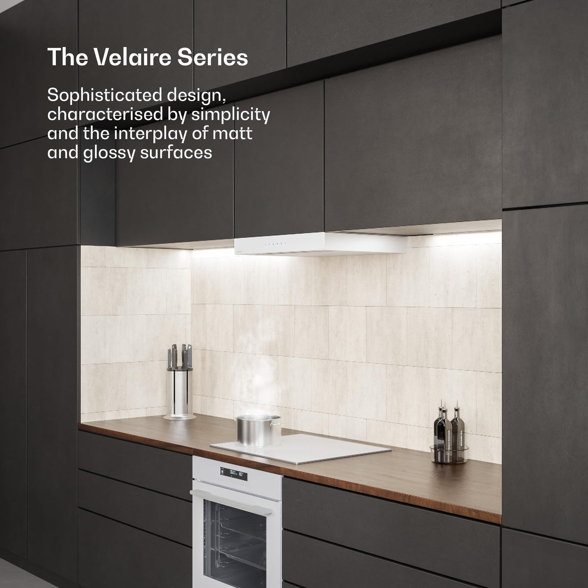 Klarstein Velaire Induction Hob 90 cm – 5 Zone Cooktop 7200W, Touch Slider, 9 Power Levels, 2 Flex Zones, Residual Heat Indicator