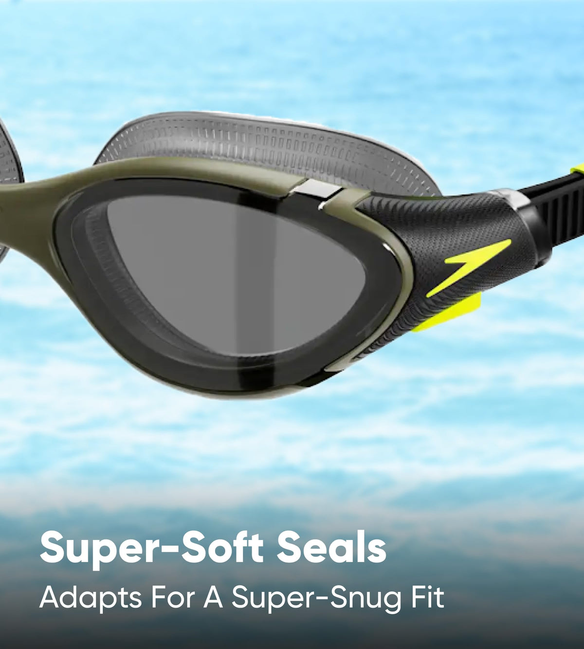 Speedo Unisex-Adult Biofuse 2.0 Swimming Goggles | Patented Easy Adjustment | Anti-fog | Anti-leak | Enhanced Fit | Improved Comfort Goggles