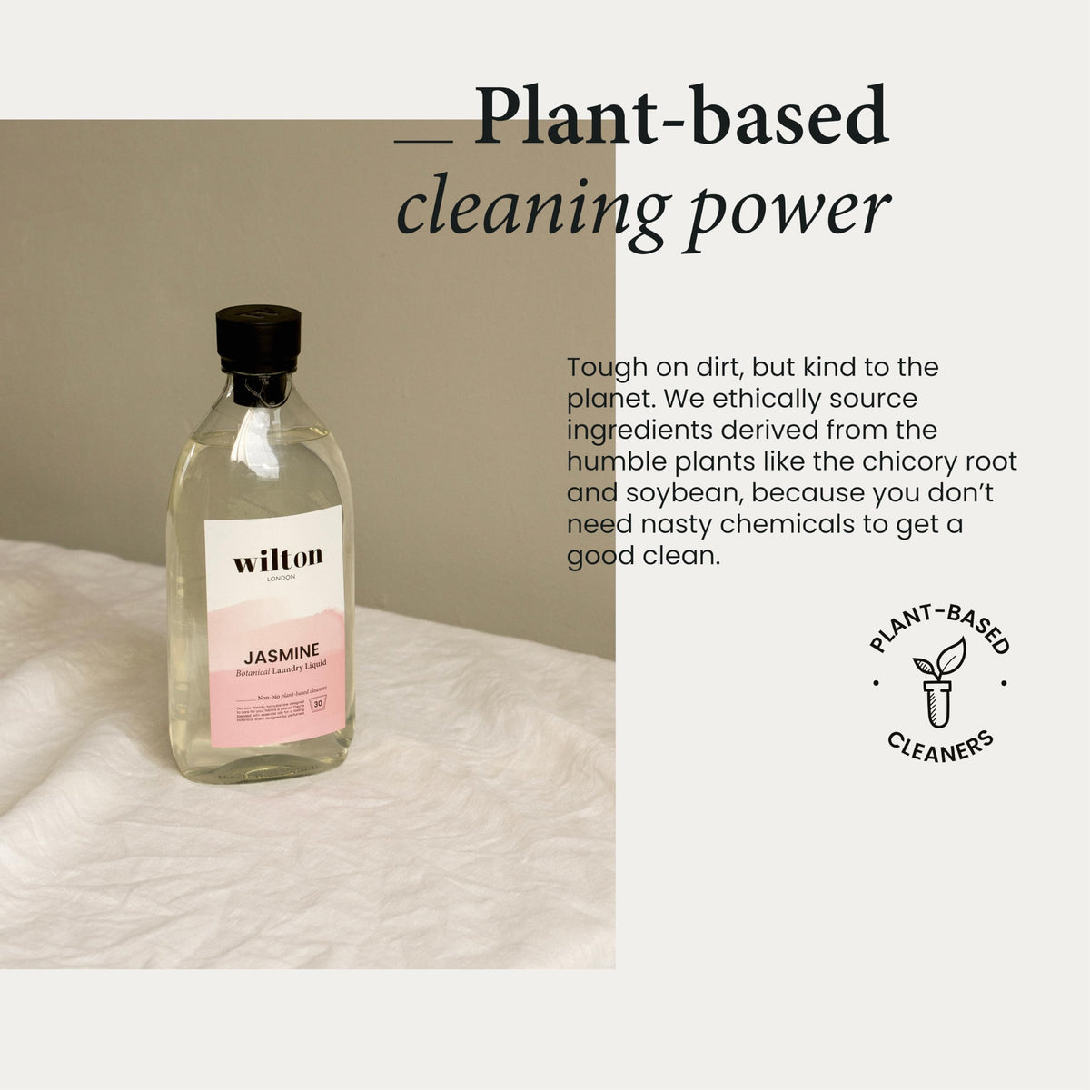 Wilton London Eco Friendly Lavender Laundry Liquid 30 Washes - Non-Bio - Plant-based & Biodegradable Laundry Detergent - Packed with Essential Oils - Made in UK - 1 Litre