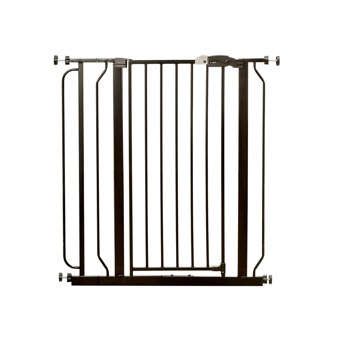 Regalo Safety 91.4cm Extra Tall Baby Gate for Doorways & Bottom of Stairs, Fits Openings 73.6-90cm (Extension Included), Pressure Mounted for Babies, Toddlers & Pets