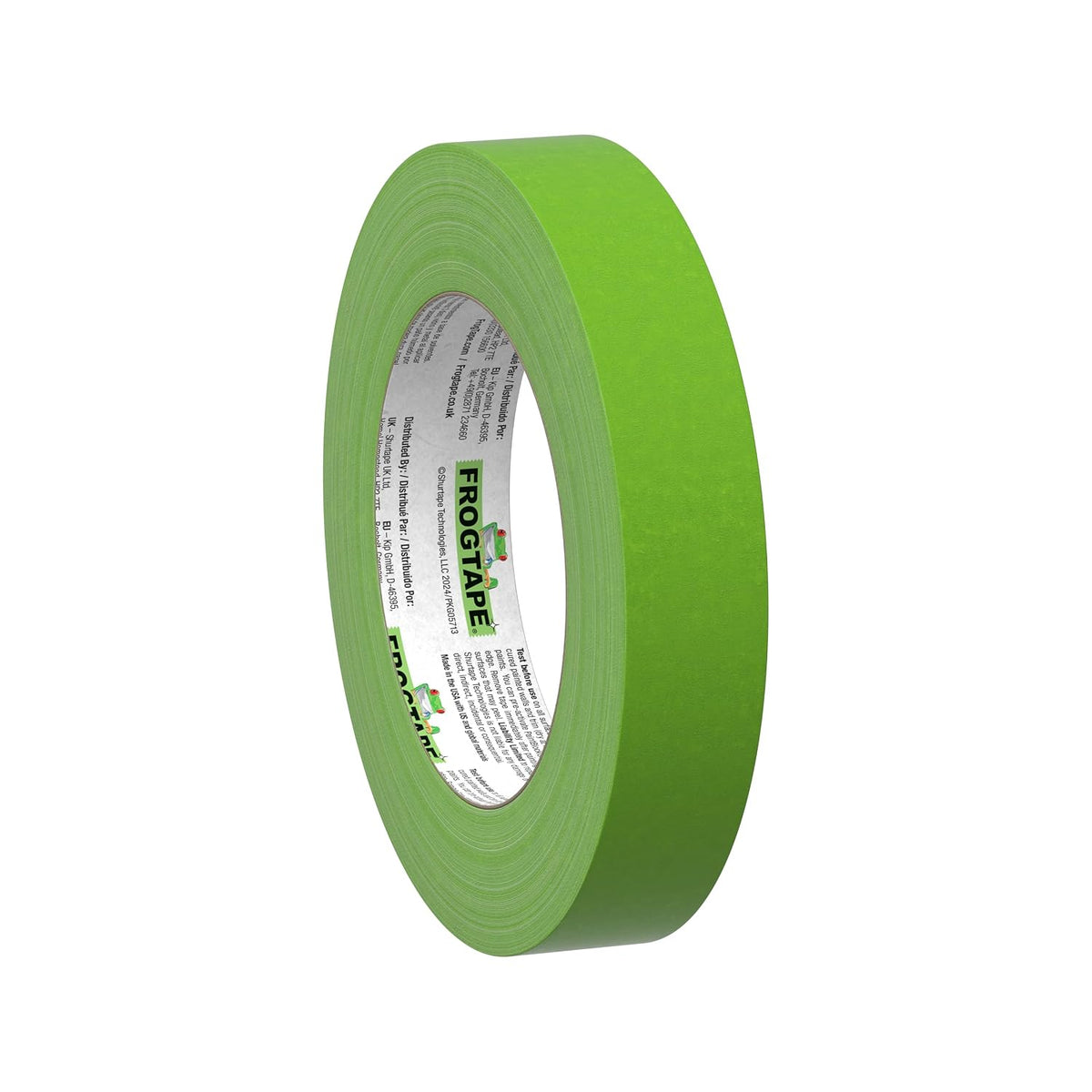 Frog Tape Green Multi Surface Painters Masking Tape, Indoor Painting and Decorating For Sharp Lines and No Paint Bleed 24mm x 55m