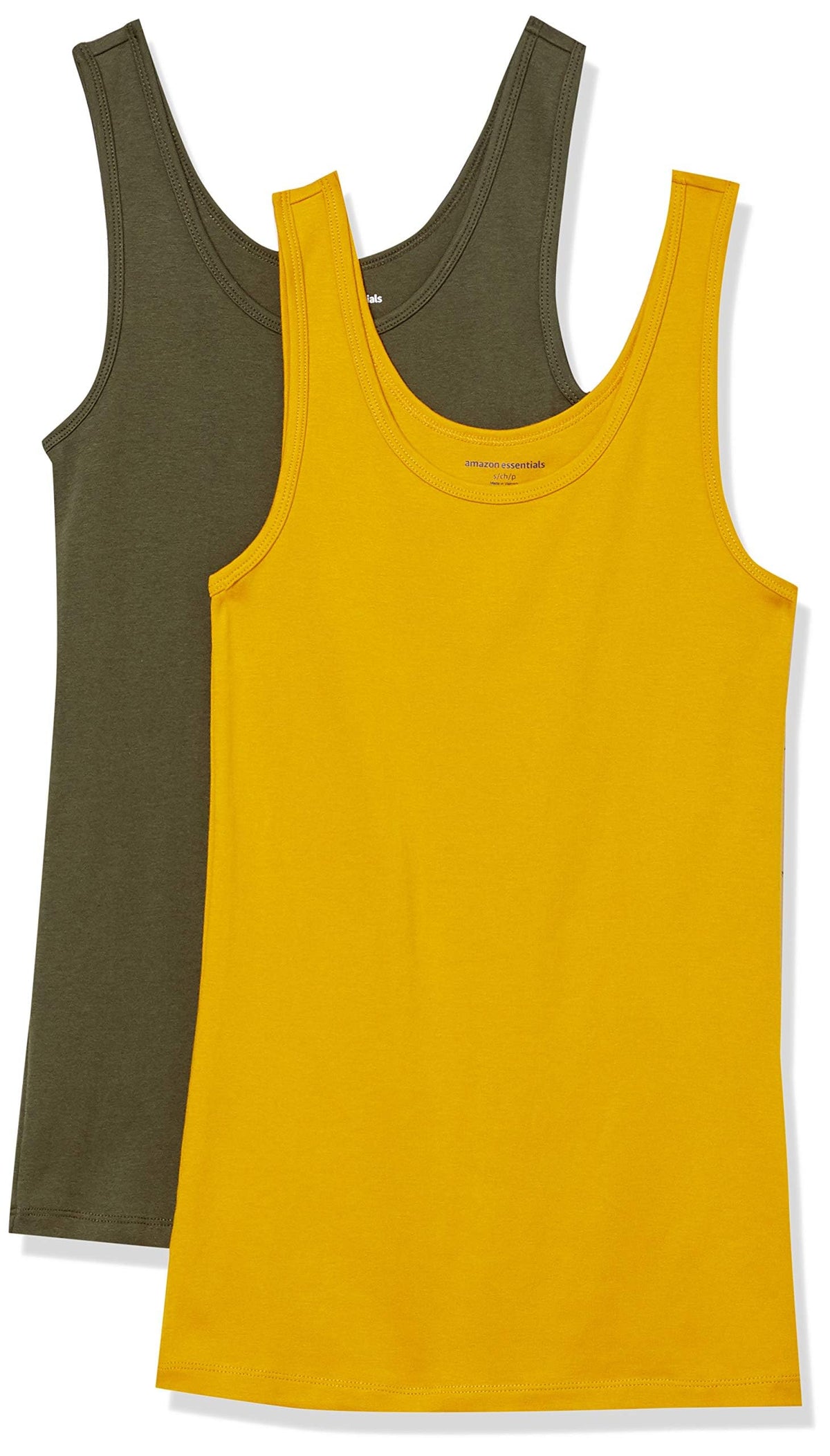 Amazon Essentials Women's Slim-Fit Vest, Pack of 2