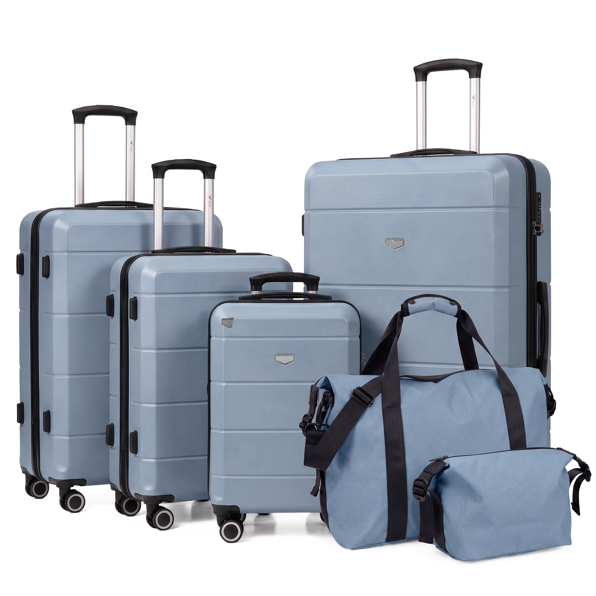 LUGG Jetset 40cm Suitcase 40x30x20cm, Ryanair Compatible Underseat Size, Hard Shell ABS, Spinner with Removable Wheels, Lightweight Travel Luggage, 1 Year Warranty