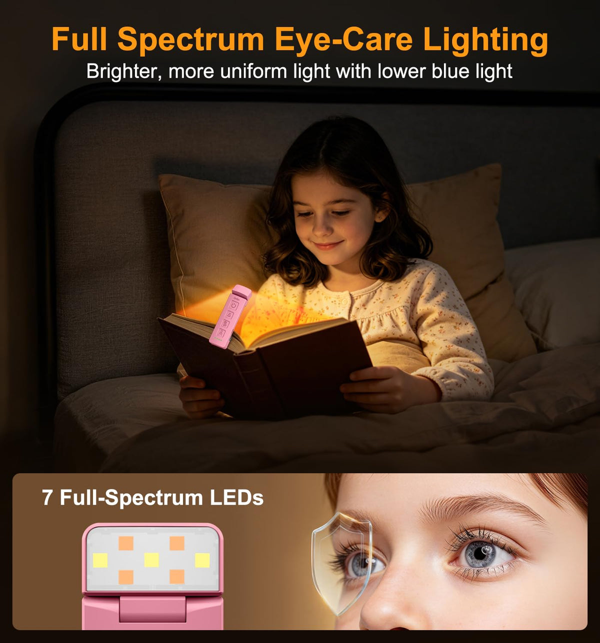 Gritin 2026 Gen 2 Rechargeable Book Light,2-in-1 Reading Light & Torch