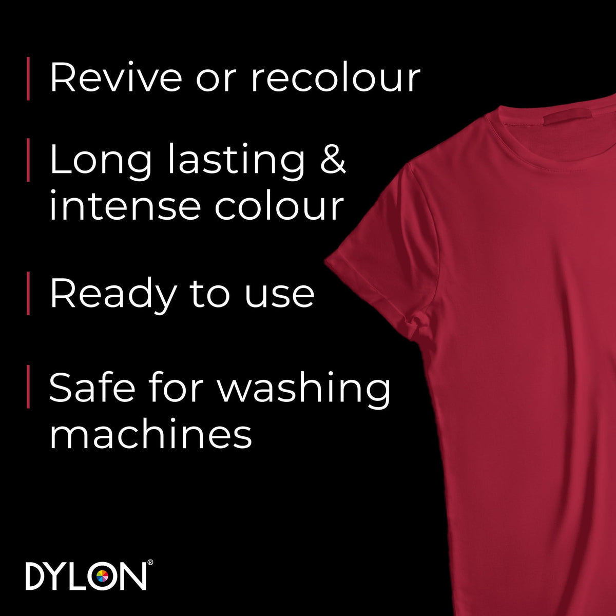 DYLON Washing Machine Fabric Dye Pod, Intense Black, 350g