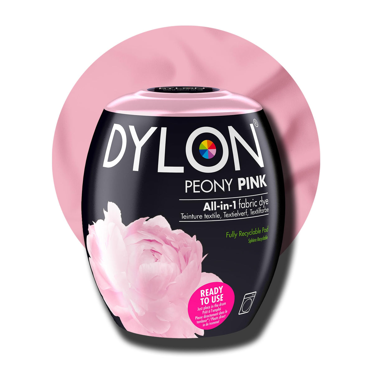 DYLON Washing Machine Fabric Dye Pod, Intense Black, 350g