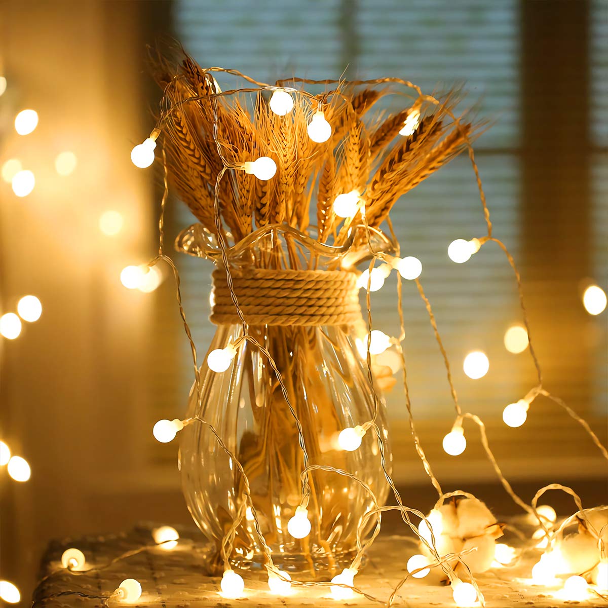Fulighture Fairy Lights Battery Operated: 5m 16ft 40LED Snowflake