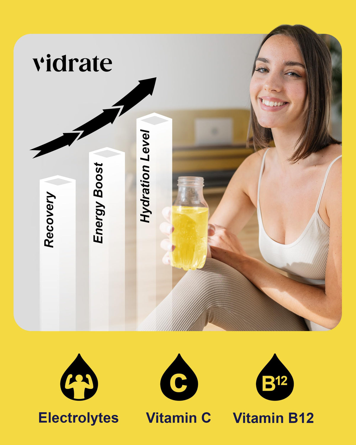 Vidrate Electrolytes Powder, Mixed Berry Variety Pack, 30 Sachets