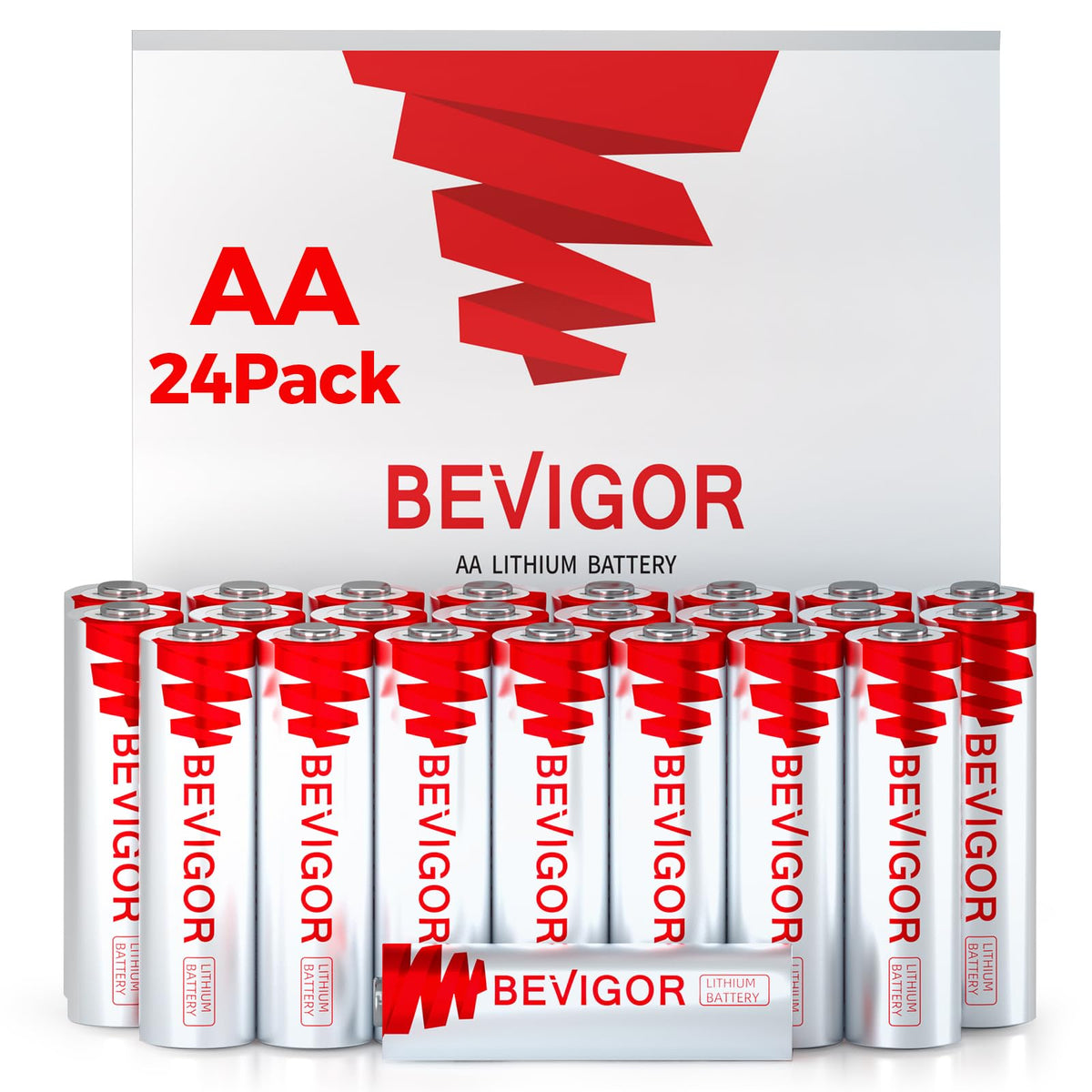 BEVIGOR Lithium AA Battery Pack of 4