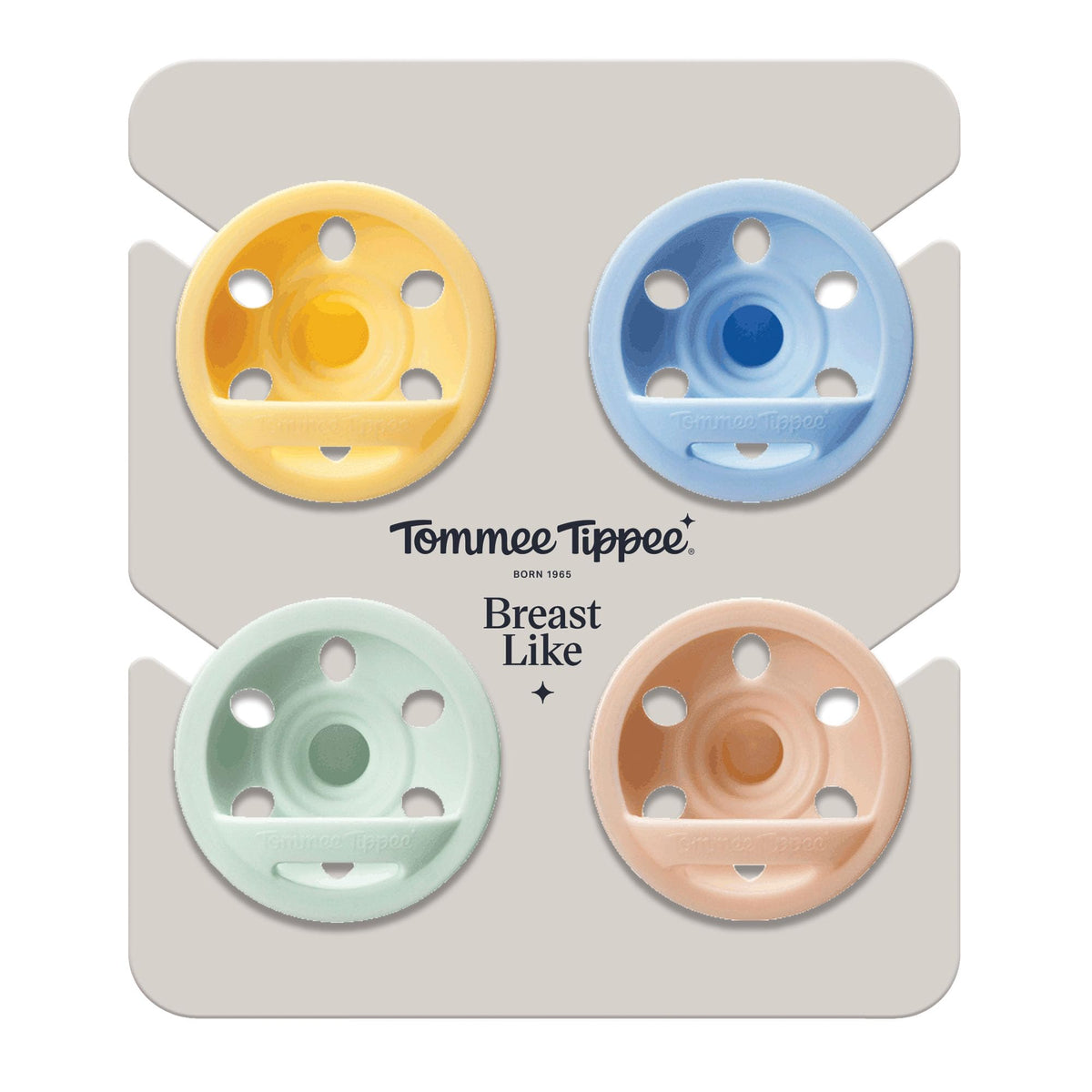 Tommee Tippee Ultra-Light StayPut Dummy 0-6m Silicone Pack of 4