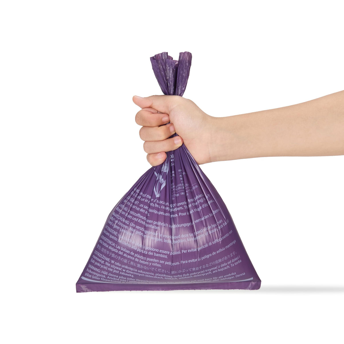 Amazon Basics Dog Poop/Waste Bags without Dispenser, Lavender, 300 Bags (20 Packs of 15 Bags)